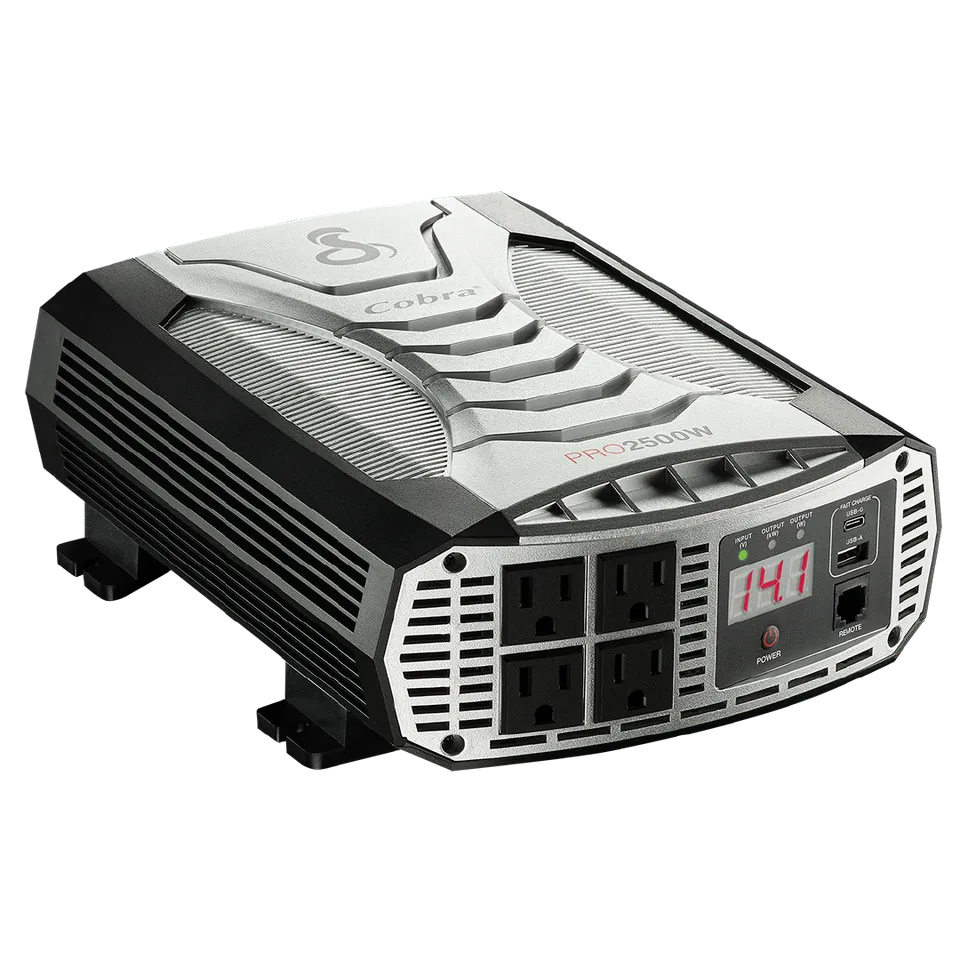 cobra-pro-2500w-professional-grade-power-inverter-with-gfci-outlets-and-usb-c-fa image 1