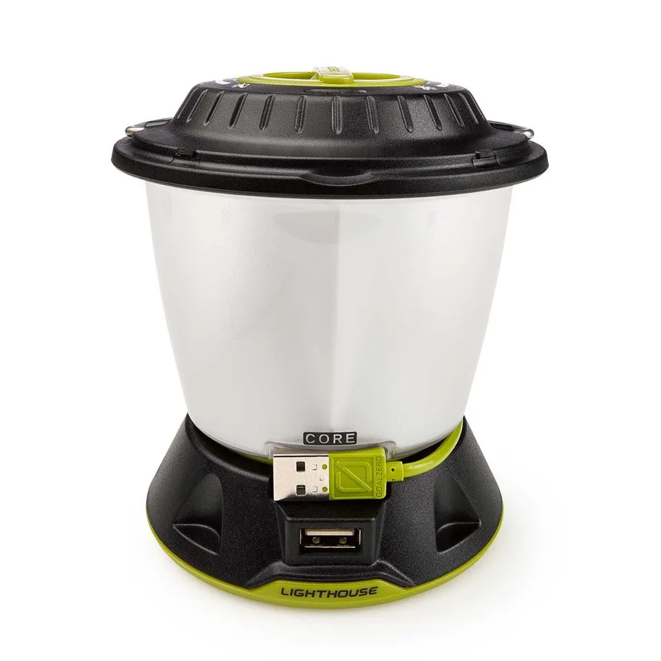goal-zero-lighthouse-core-rechargeable-led-lantern-usb-power-hub-430-lumens-brig image 1