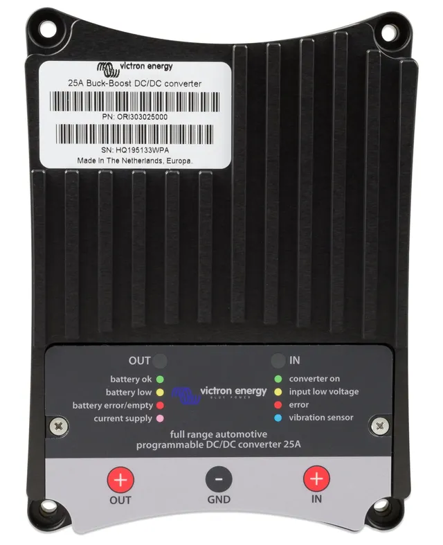 victron-energy-buck-boost-dc-dc-converter-25a-12v-24v-auxiliary-battery-charger- image 1