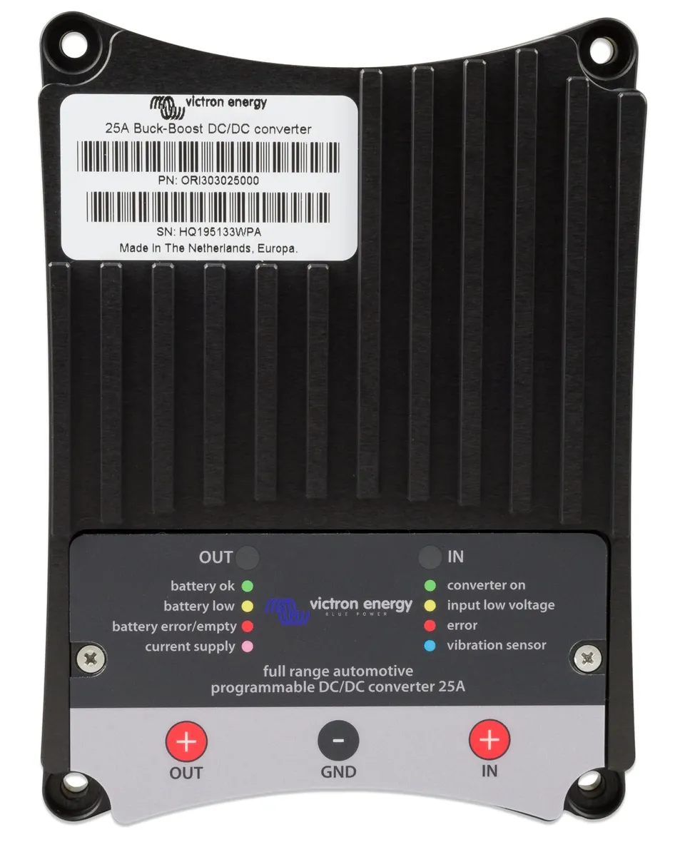 victron-energy-buck-boost-dc-dc-converter-25a-12v-24v-auxiliary-battery-charger- image 1