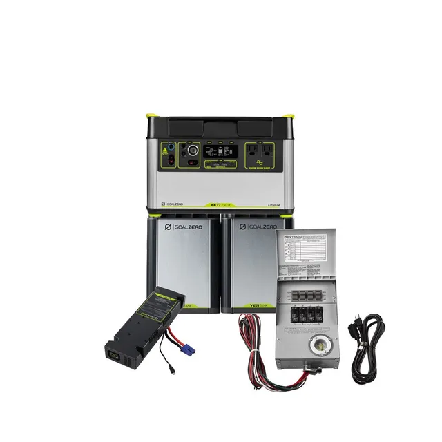 goal-zero-3900wh-home-backup-system-with-yeti-1500x-home-integration-kit-two-tan image 1