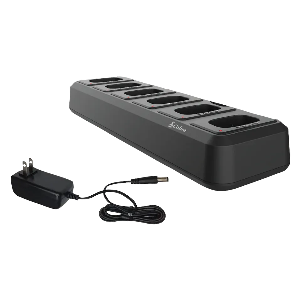 cobra-px-6-way-charging-dock-with-power-adapter-for-px650-series-and-trailblazer image 1