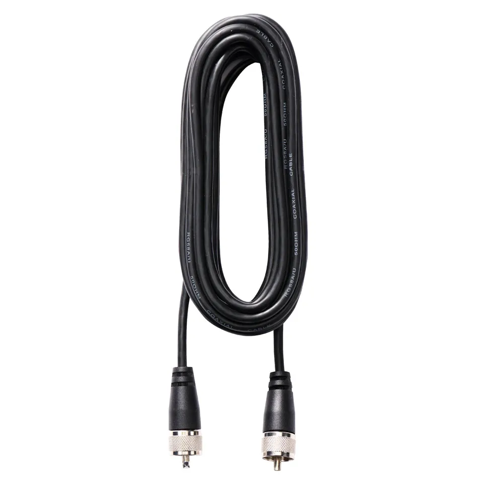 cobra-rg-58-low-loss-coaxial-cable-18-ft-with-molded-pl259-connectors image 1