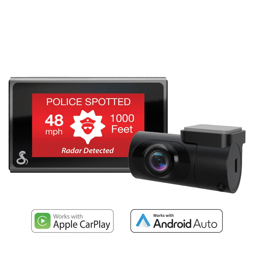 cobra-sc-400d-4k-uhd-dual-view-dash-cam-with-built-in-gps-and-live-police-alerts image 1