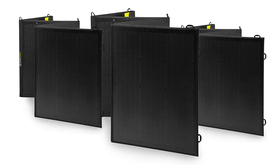 goal-zero-nomad-200-solar-panel-bundle-3-pack-600w-hpp-combiner-30-ft-extension- image 1