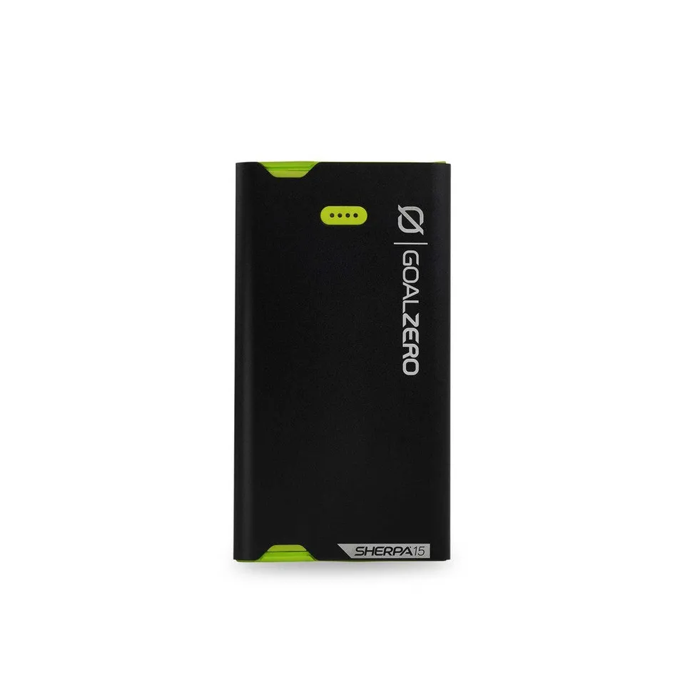 goal-zero-sherpa-15-power-bank-micro-usb-c-3-870mah-slim-aluminum-charger-with-b image 1