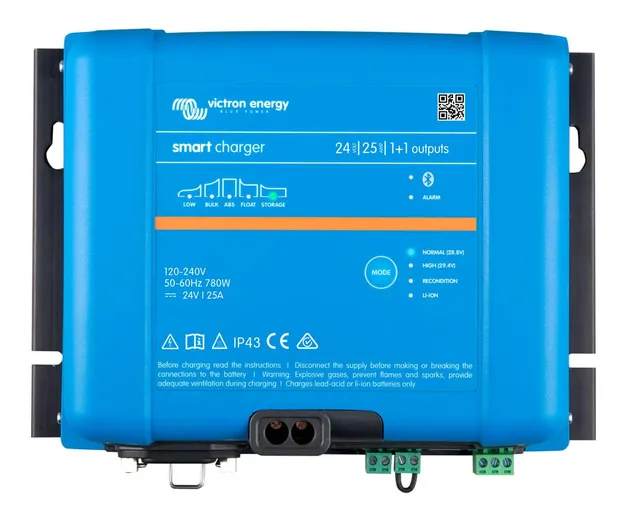 victron-energy-smart-ip43-24v-25a-120-240vac-battery-charger-with-bluetooth-1-1- image 1