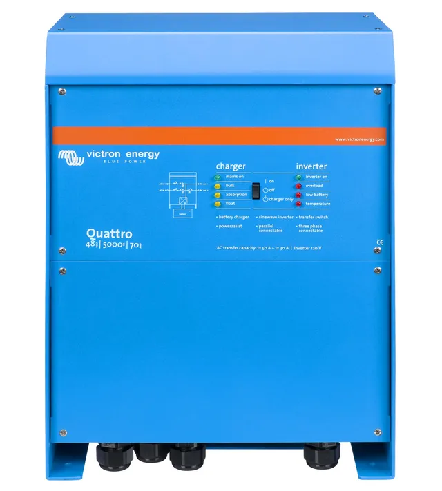 victron-energy-quattro-48-5000-70-5000va-48v-pure-sine-wave-inverter-with-70a-ba image 1