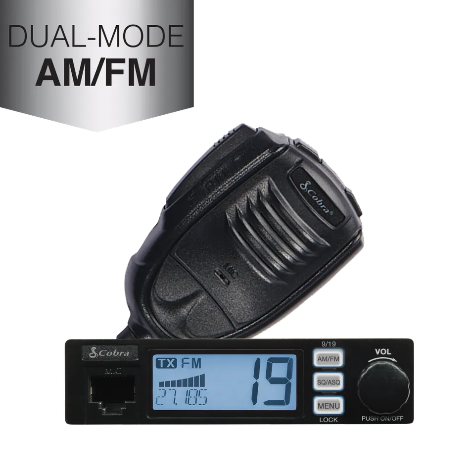 cobra-19-mini-am-fm-cb-radio-with-color-lcd-display-rf-gain-auto-squelch-auto-po image 1