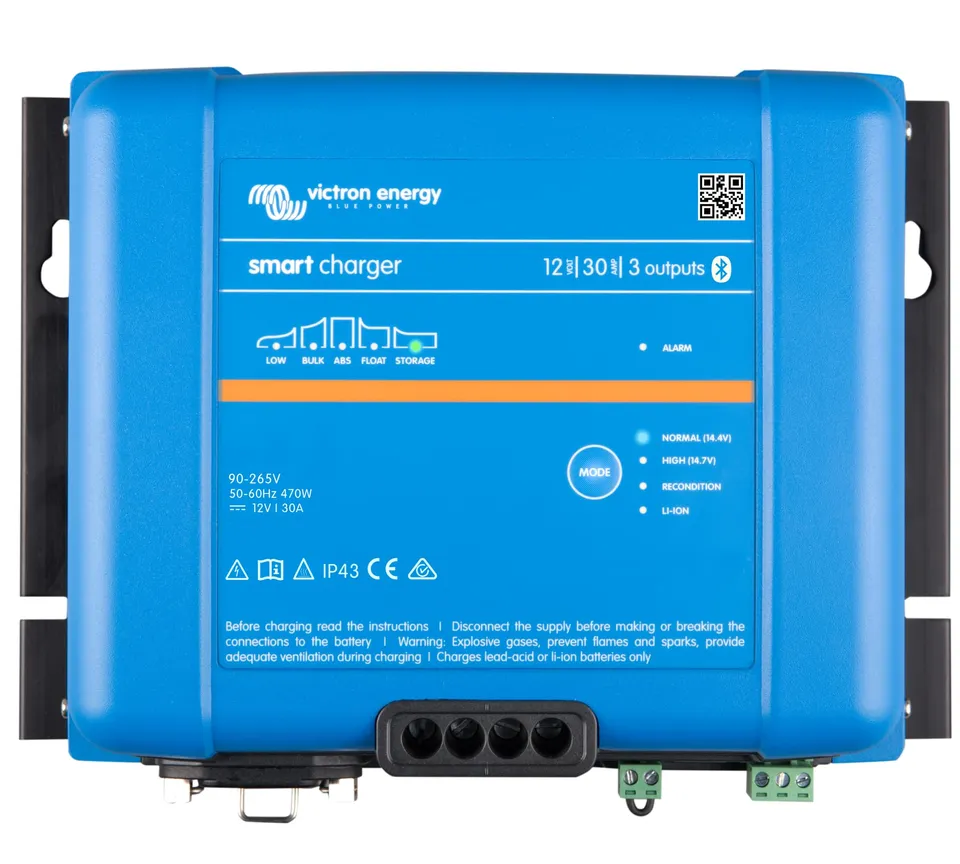 victron-energy-smart-ip43-12v-30a-3-output-battery-charger-with-bluetooth-120-24 image 1