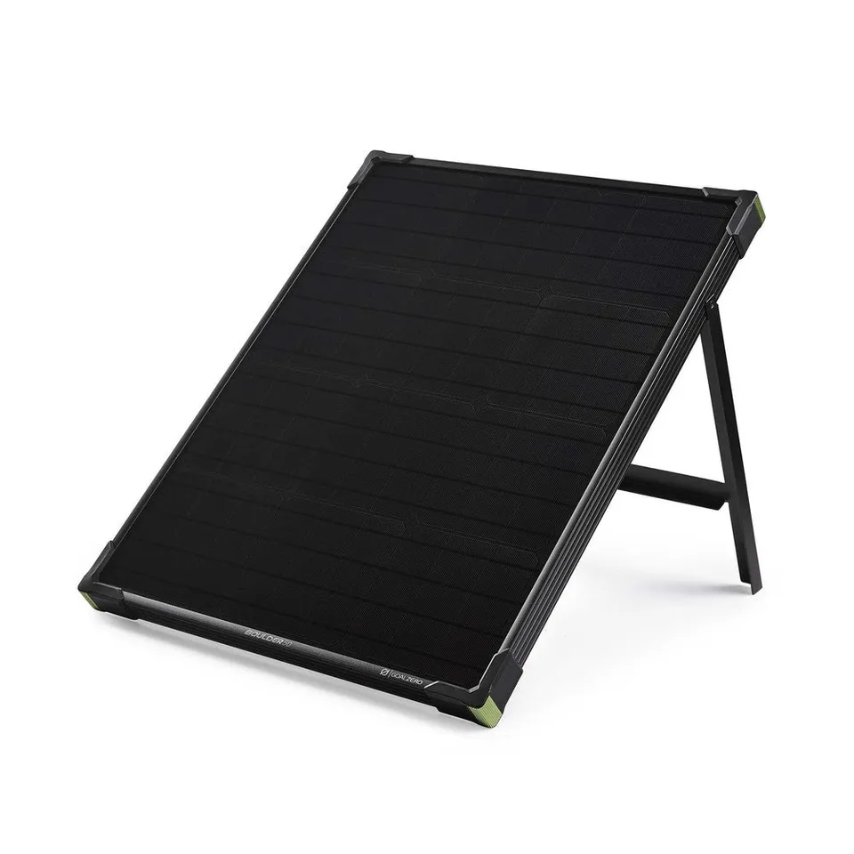 goal-zero-boulder-50-50w-rigid-solar-panel-open-box-with-tempered-glass-and-alum image 1