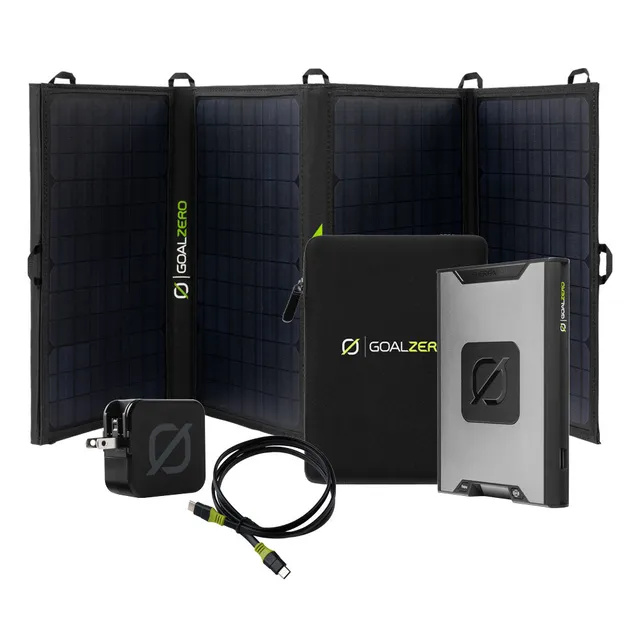 goal-zero-sherpa-100ac-nomad-50-complete-kit-95wh-power-bank-with-ac-outlet-and- image 1