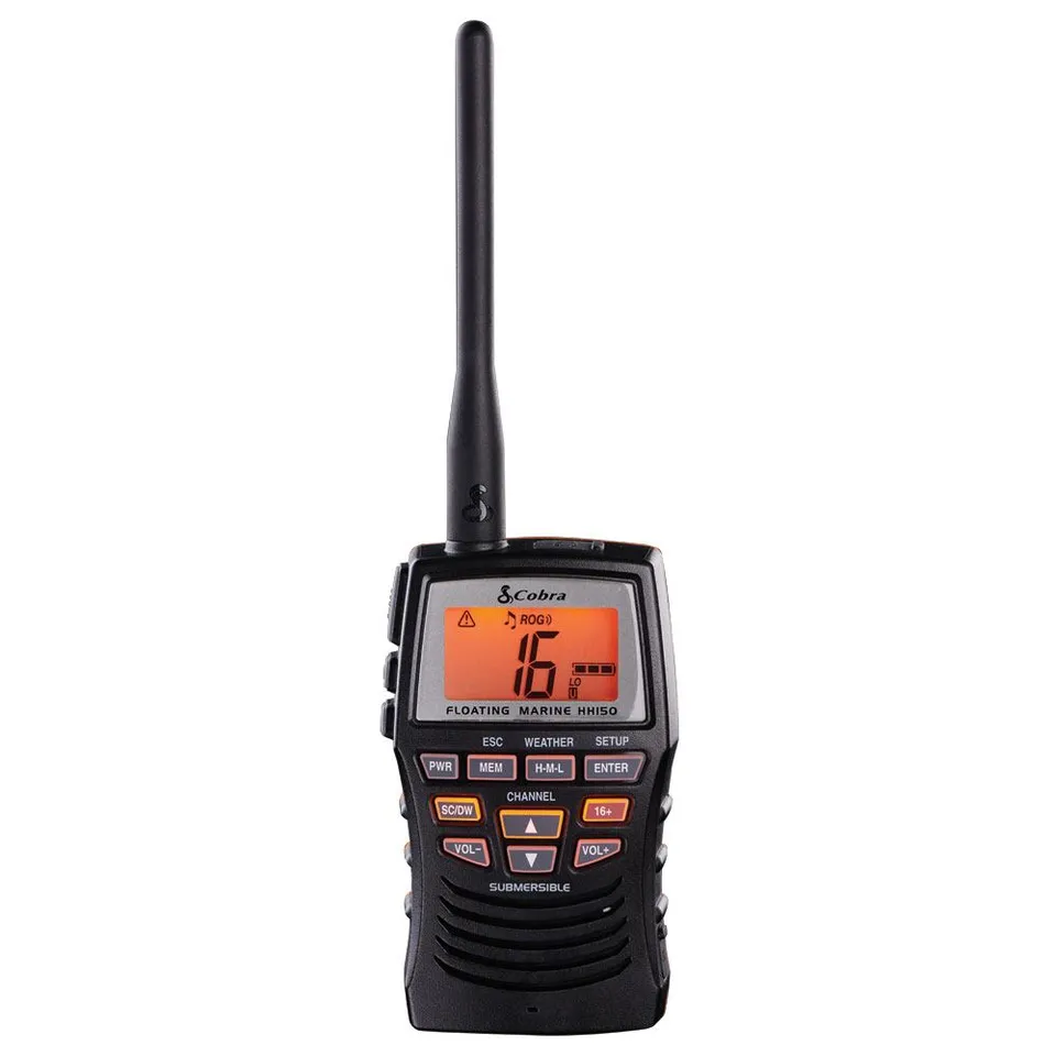 cobra-mr-hh150-flt-floating-handheld-vhf-marine-radio-with-weather-alerts-and-la image 1