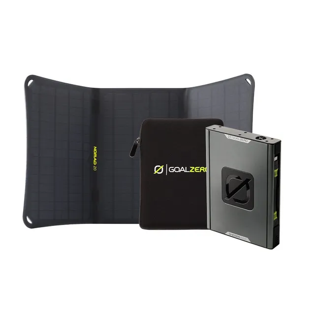 goal-zero-sherpa-100ac-power-bank-nomad-20-solar-panel-complete-kit-with-45w-usb image 1
