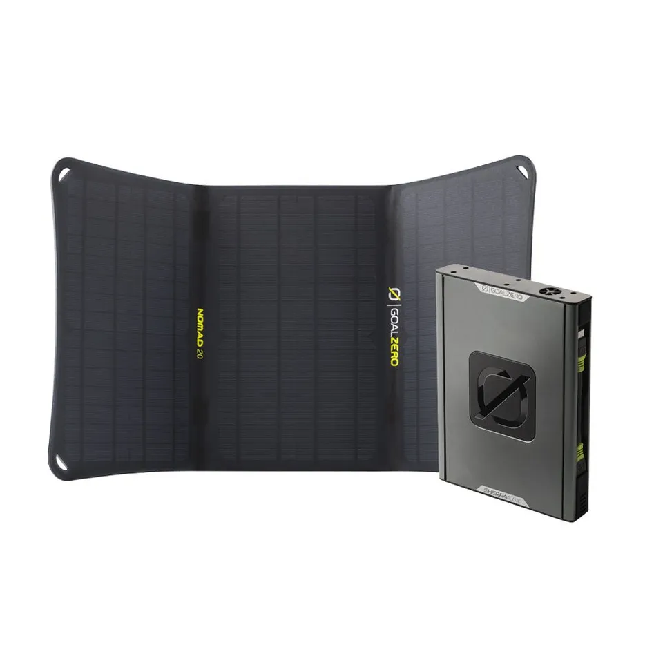 goal-zero-sherpa-100ac-nomad-20-travel-solar-kit-95wh-airline-approved-power-ban image 1