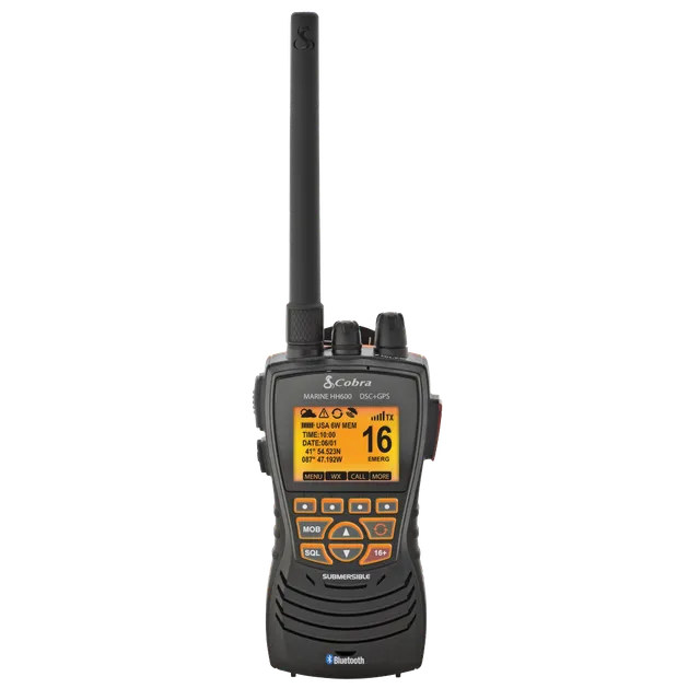 cobra-mr-hh600-flt-gps-bt-floating-handheld-vhf-marine-radio-built-in-gps-dsc-bl image 1