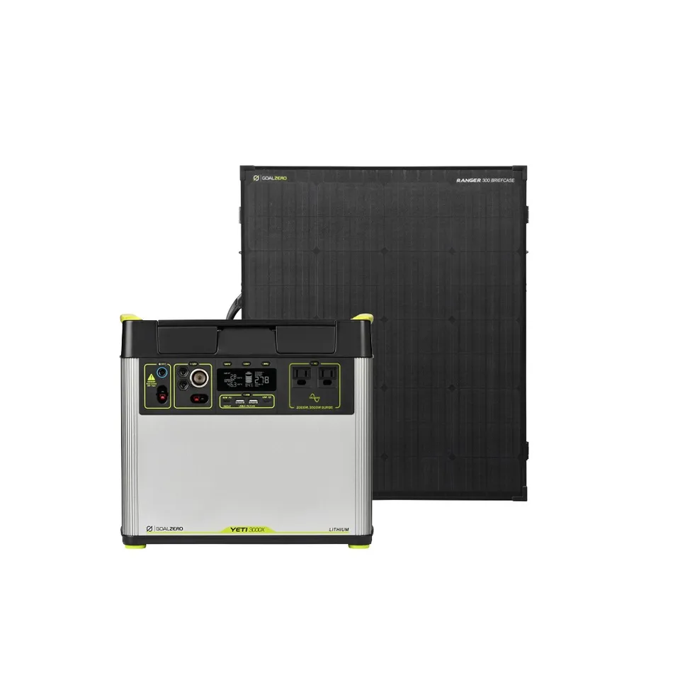 goal-zero-yeti-3000x-ranger-300-briefcase-solar-generator-kit image 1