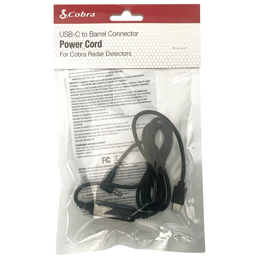 cobra-power-cord-usb-c-to-barrel-connector-0010091-1-for-cobra-radar-detectors-3 image 8