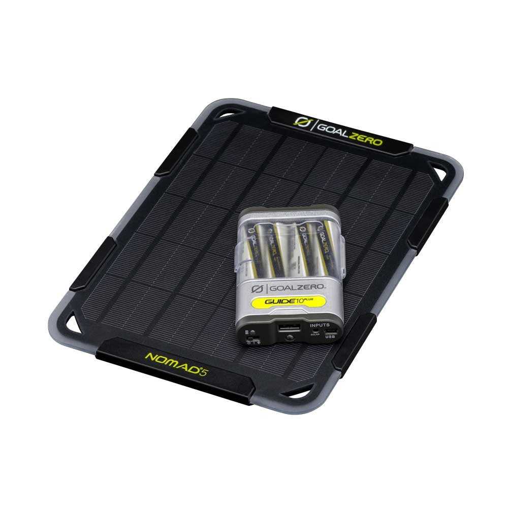 goal-zero-nomad-5-solar-panel-guide-10-plus-power-bank-ultralight-solar-kit image 1