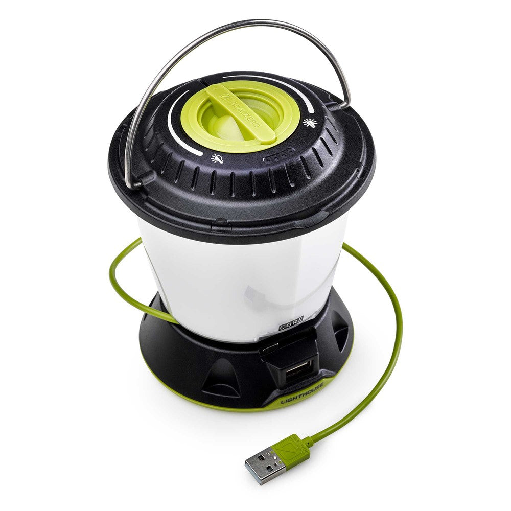 goal-zero-lighthouse-core-rechargeable-led-lantern-usb-power-hub-430-lumens-brig image 2
