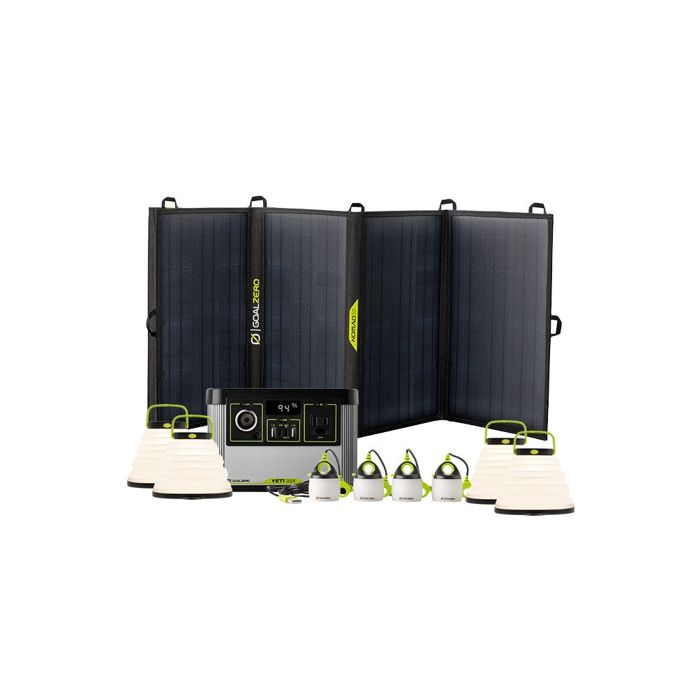 goal-zero-yeti-200x-nomad-50-solar-panel-lights-backyard-and-camping-power-kit image 1