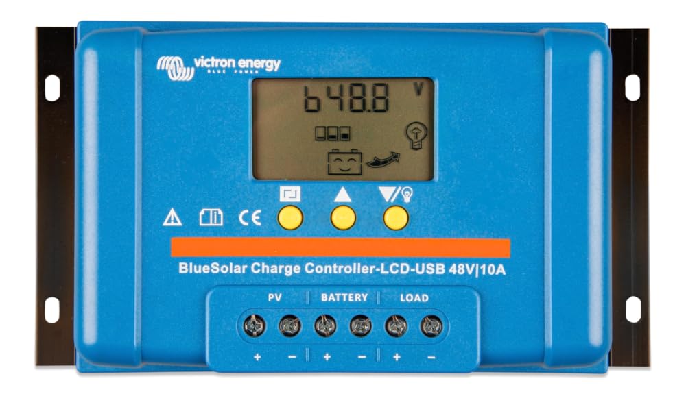 victron-energy-bluesolar-pwm-lcd-usb-48v-10a-solar-charge-controller-with-lcd-di image 1