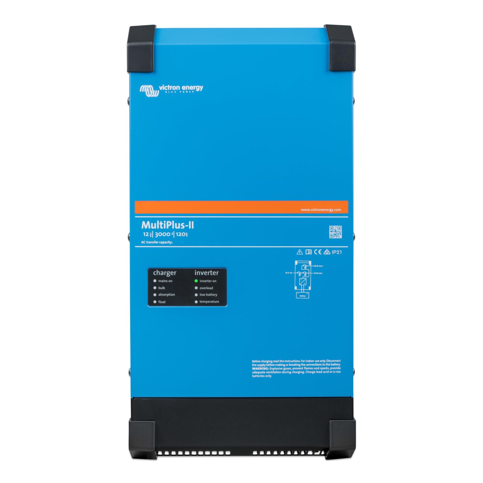 victron-energy-multiplus-ii-12-3000-120-inverter-charger-3000va-12v-pure-sine-wa image 1