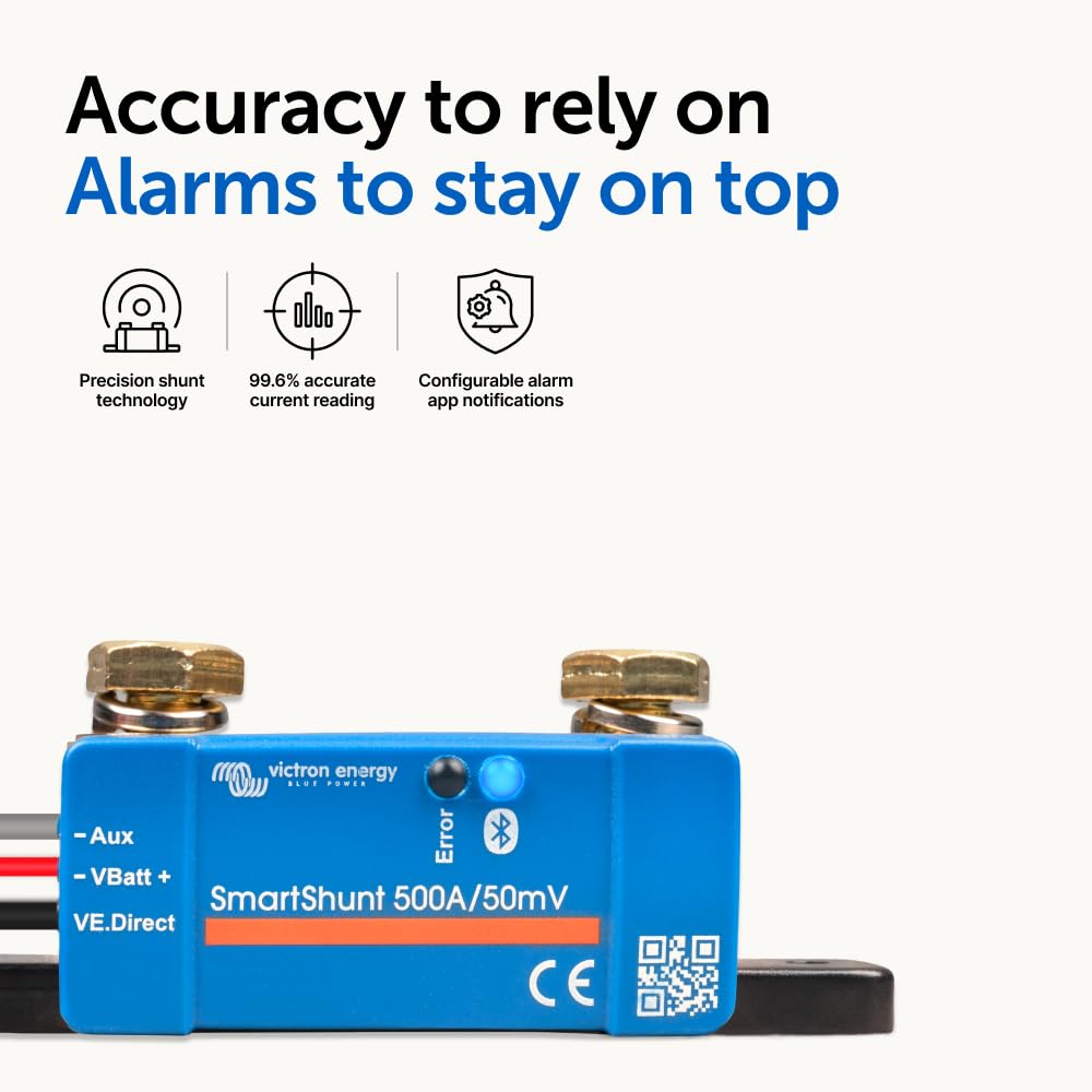 victron-energy-smartshunt-ip65-500a-bluetooth-battery-monitor-6-5-70v-waterproof image 4