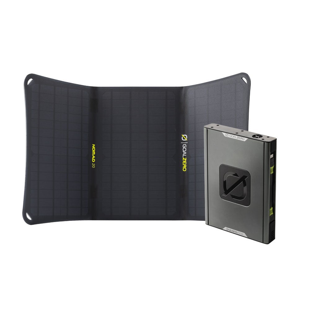 goal-zero-sherpa-100ac-nomad-20-travel-solar-kit-95wh-airline-approved-power-ban image 1