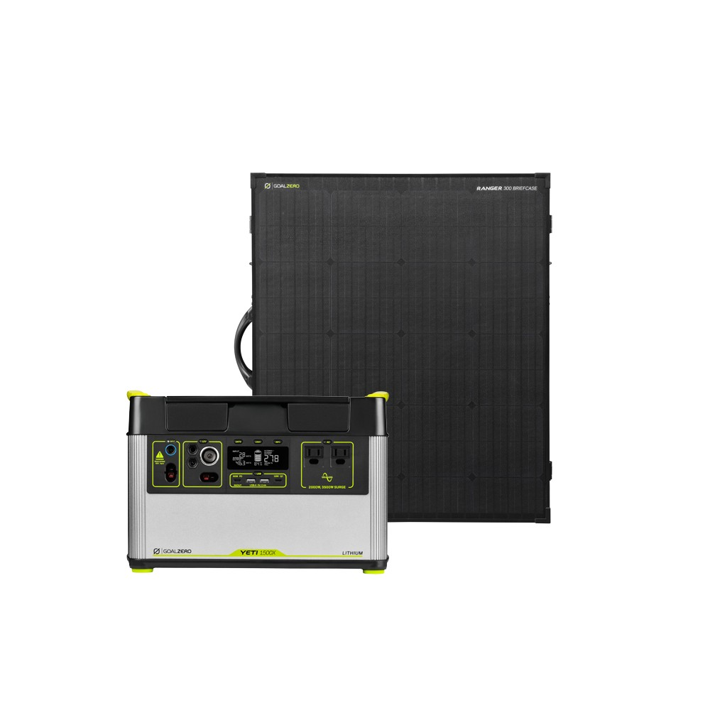 goal-zero-yeti-1500x-ranger-300-briefcase-solar-generator-kit-1516wh-power-stati image 1