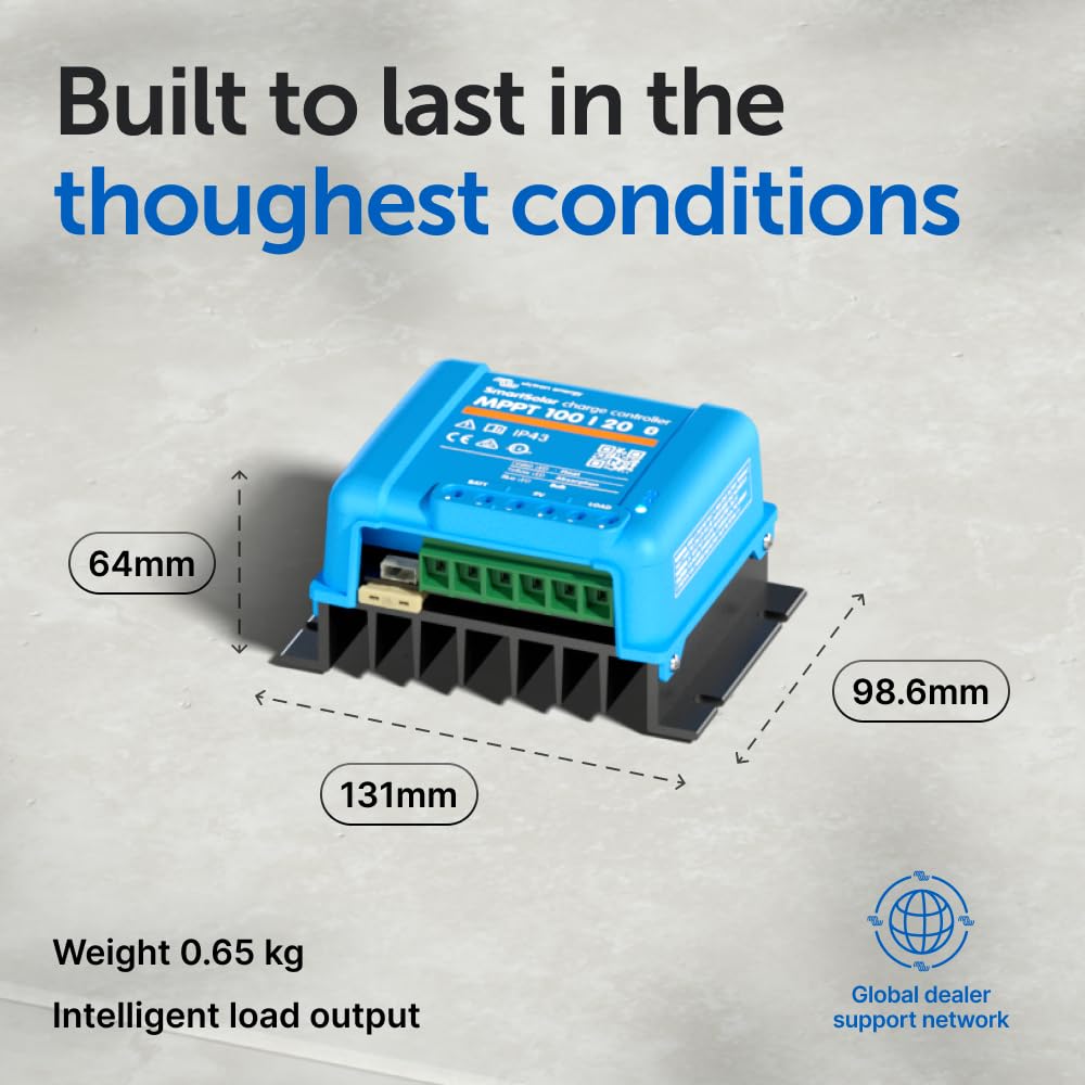 victron-energy-smartsolar-mppt-100-20-48v-solar-charge-controller-100v-pv-input- image 3
