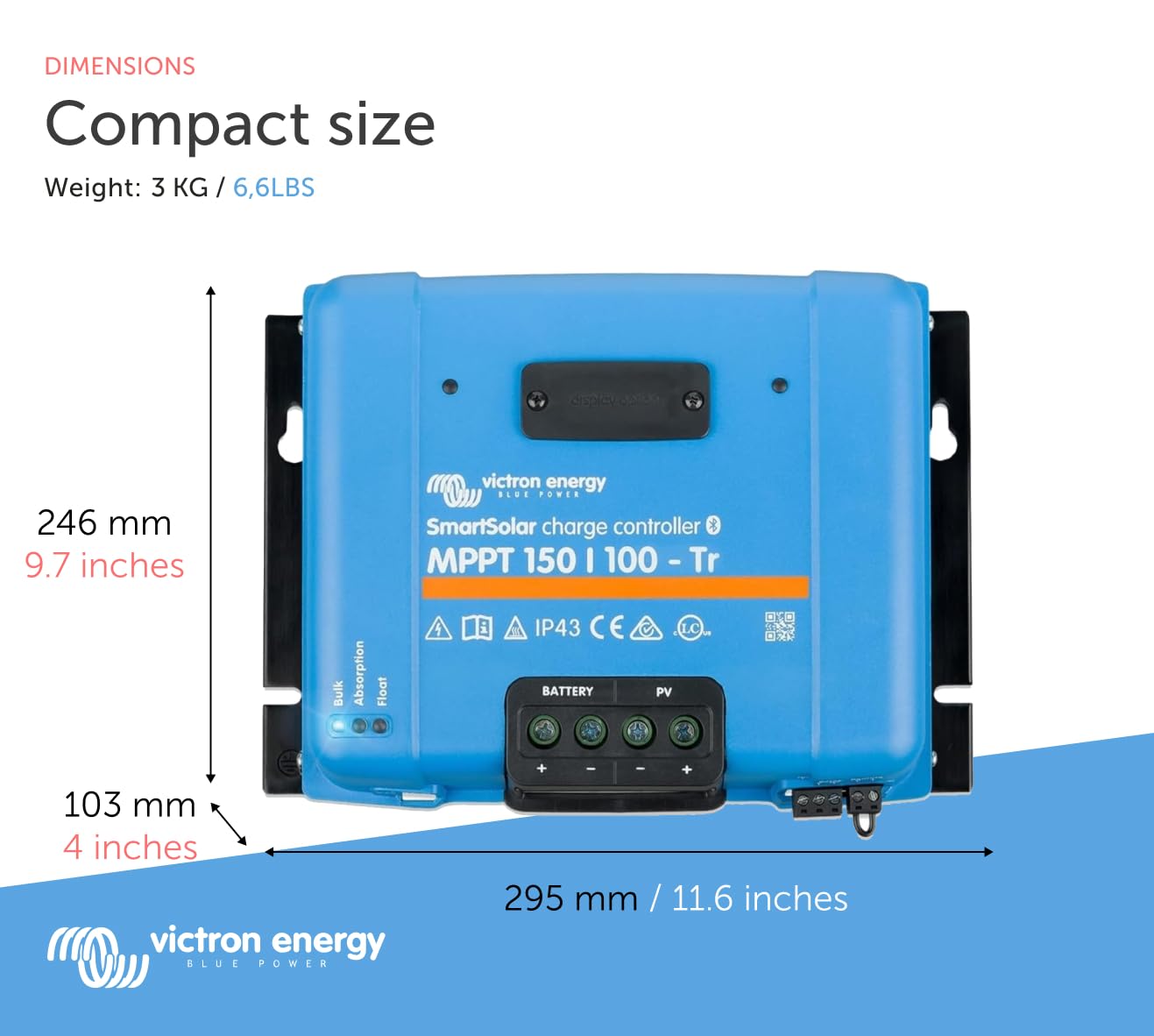 victron-energy-smartsolar-mppt-150-100-tr-solar-charge-controller-bluetooth-150v image 5