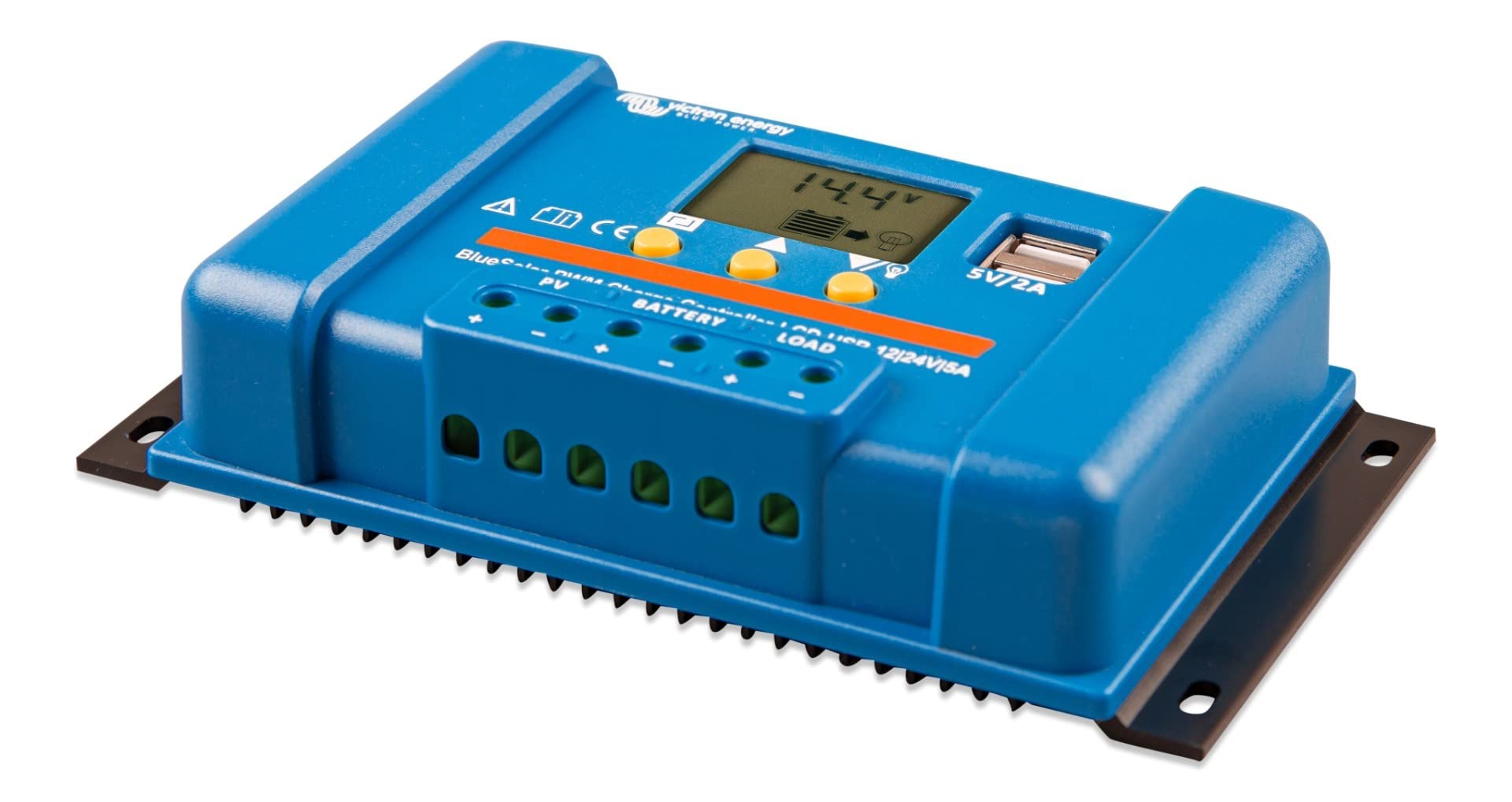 victron-energy-bluesolar-pwm-lcd-usb-12-24v-5a-solar-charge-controller-with-lcd- image 2