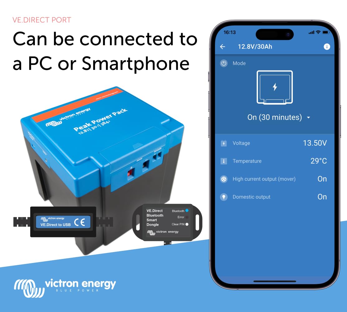 victron-energy-peak-power-pack-12-8v-30ah-384wh-lifepo4-battery-for-caravan-move image 2