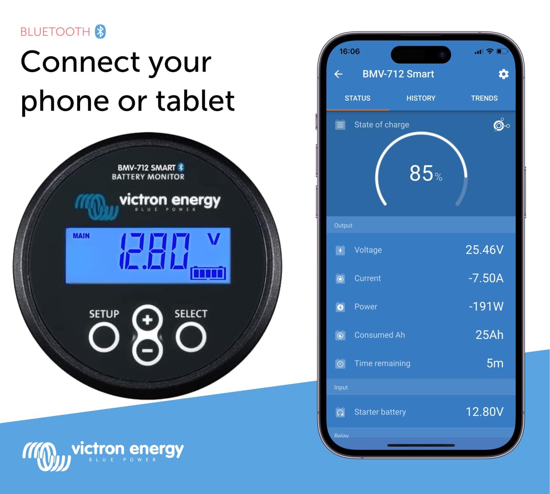 victron-energy-bmv-712-smart-battery-monitor-with-shunt-6-5-70vdc-bluetooth-blac image 3
