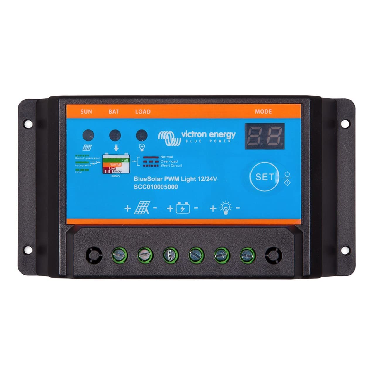 victron-energy-bluesolar-pwm-light-12-24v-20a-solar-charge-controller-with-load- image 5