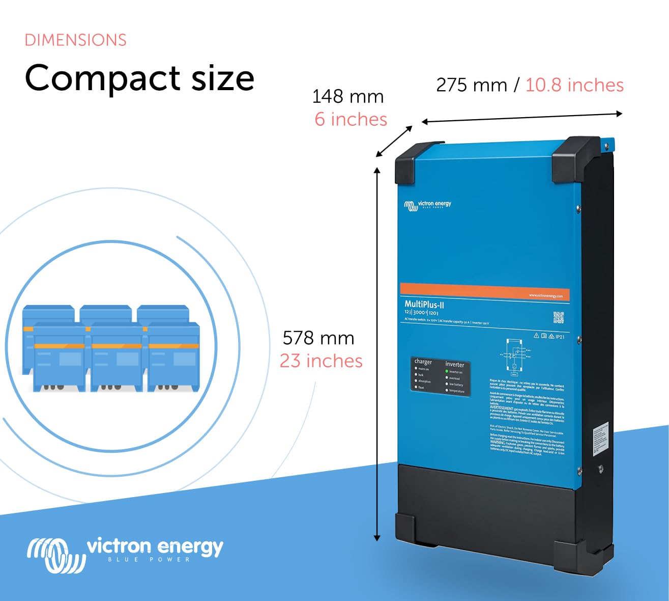 victron-energy-multiplus-ii-12-3000-120-inverter-charger-3000va-12v-2x120v-pure- image 3