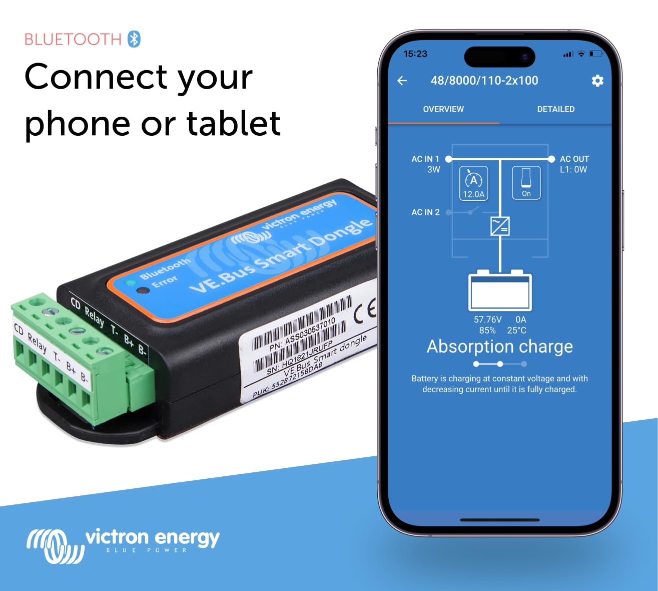 victron-energy-ve-bus-smart-dongle-bluetooth-bluetooth-monitoring-voltage-temper image 2