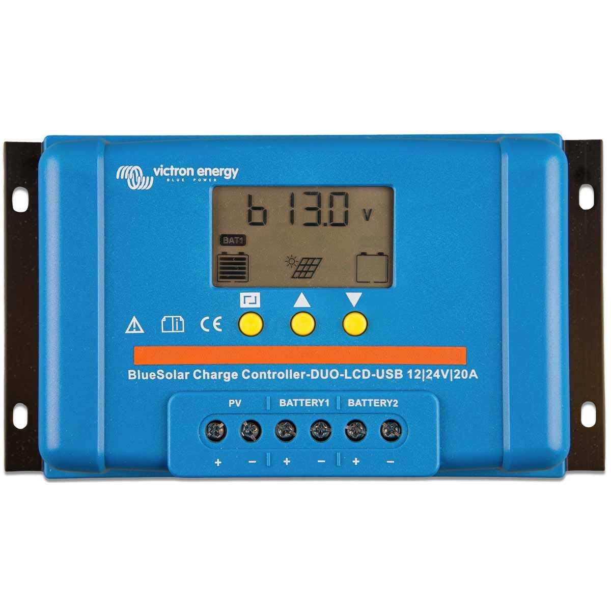 victron-energy-bluesolar-pwm-duo-lcd-usb-12-24v-20a-solar-charge-controller-with image 1