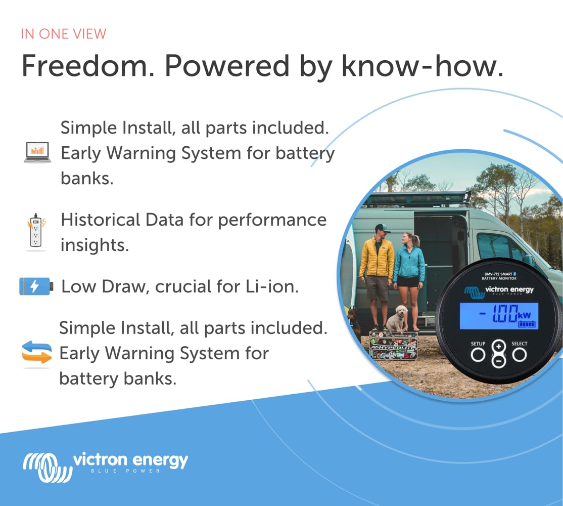 victron-energy-bmv-712-smart-battery-monitor-with-shunt-6-5-70vdc-bluetooth-blac image 2