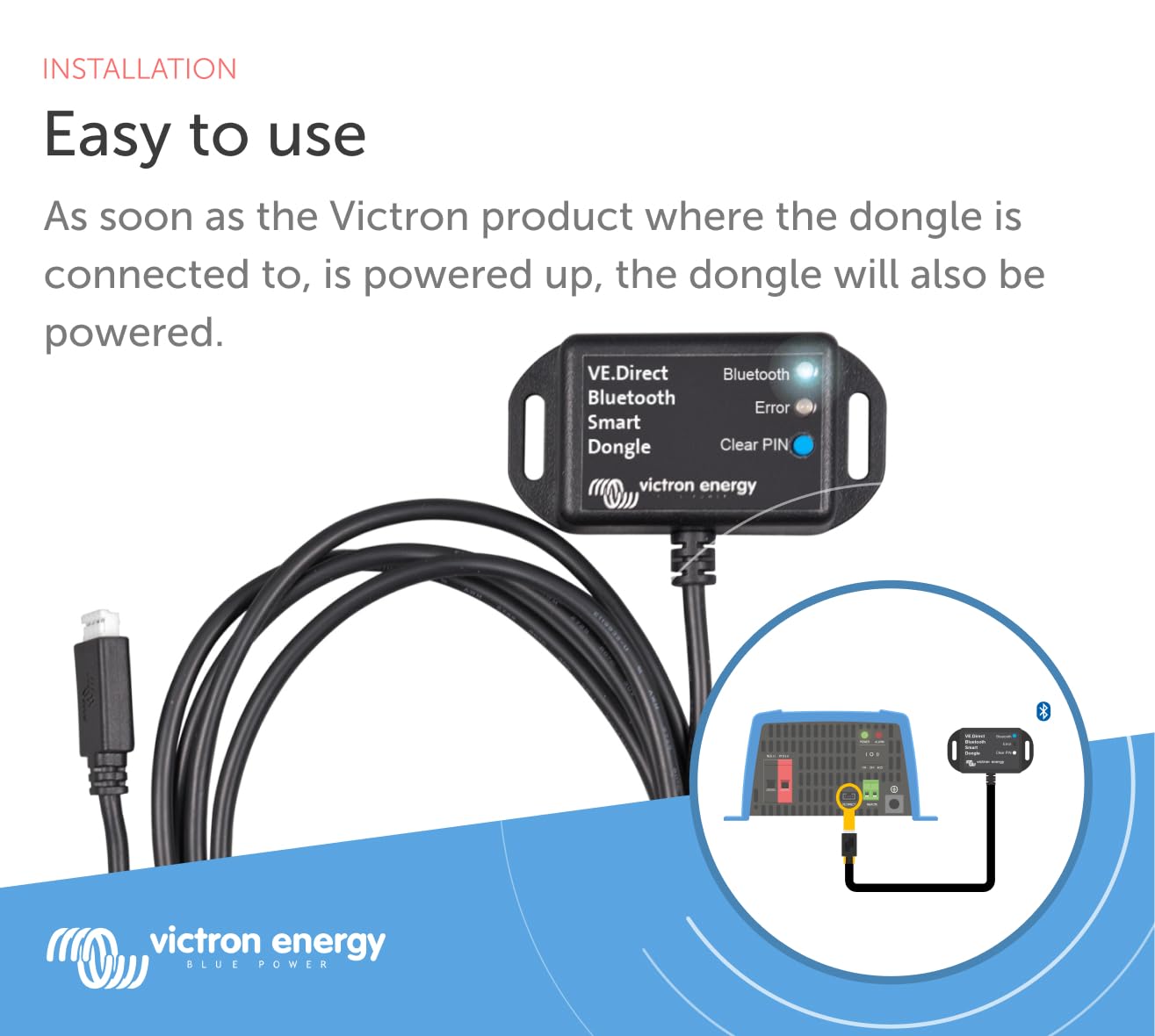 victron-energy-ve-direct-bluetooth-smart-dongle-wireless-monitoring-adapter-for- image 3