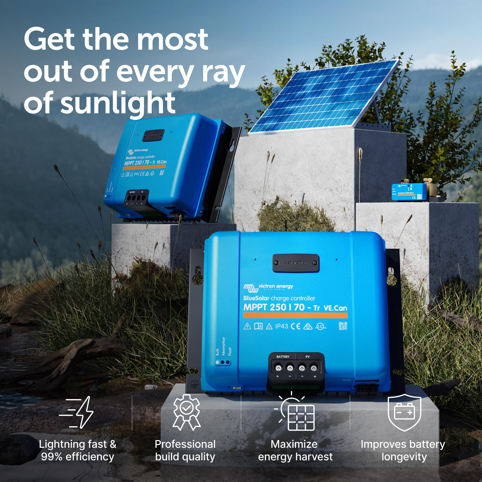 victron-energy-bluesolar-mppt-tr-ve-can-250-70-solar-charge-controller-250v-70a- image 2