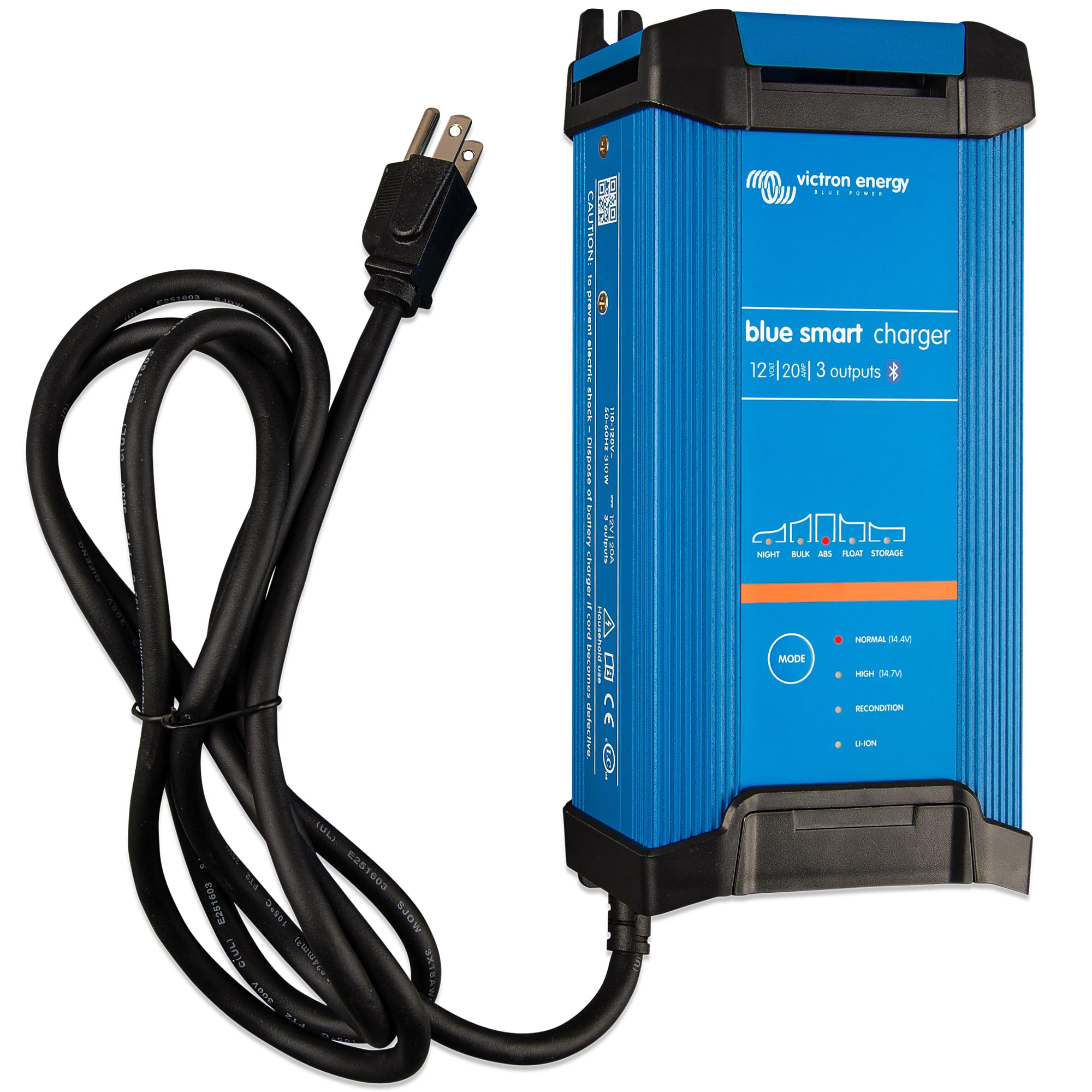 victron-energy-blue-smart-ip22-12v-20a-battery-charger-with-3-outputs-smart-tric image 1