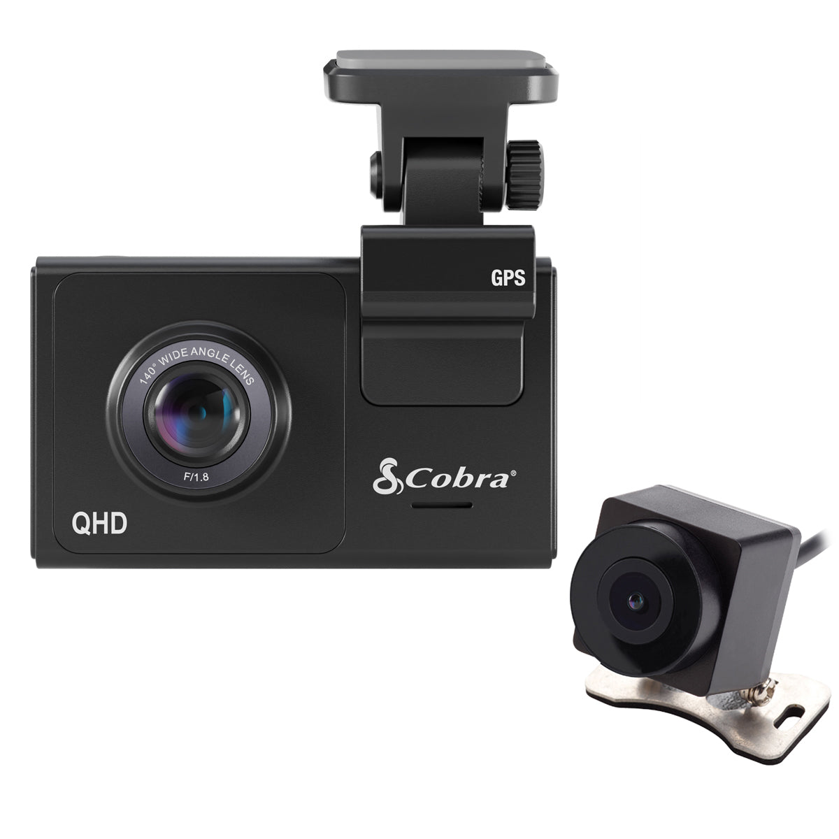 cobra-sc-200-rear-view-mirror-dash-cam-bundle-fv-ev1-with-front-and-rear-view-ca image 1