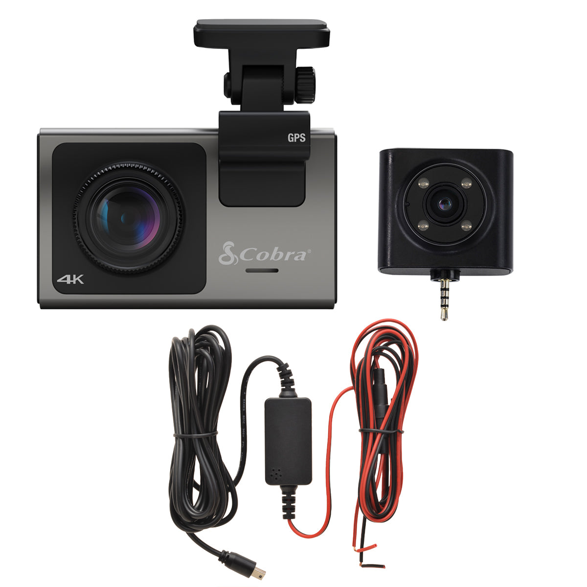 cobra-sc-400-dash-camera-cabin-view-hardwire-bundle-sc400-fv-cv1-cabin-camera-ca image 1