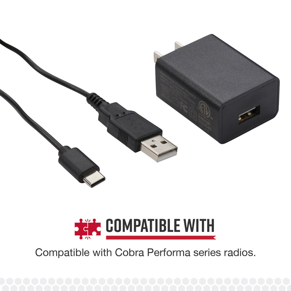 cobra-standard-charging-cable-usb-c-to-usb-a-part-0010079-1-with-wall-power-adap image 4