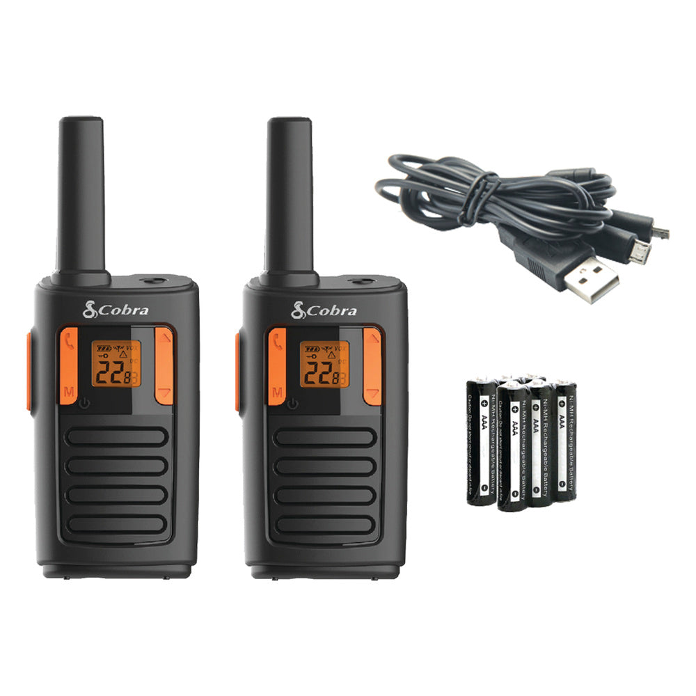 cobra-rx180-compact-two-way-radio-walkie-talkie-with-18-mile-range-noaa-weather- image 2