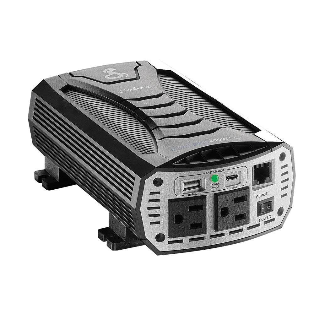 cobra-pure-sine-400w-power-inverter-with-usb-a-and-usb-c-fast-charge image 1