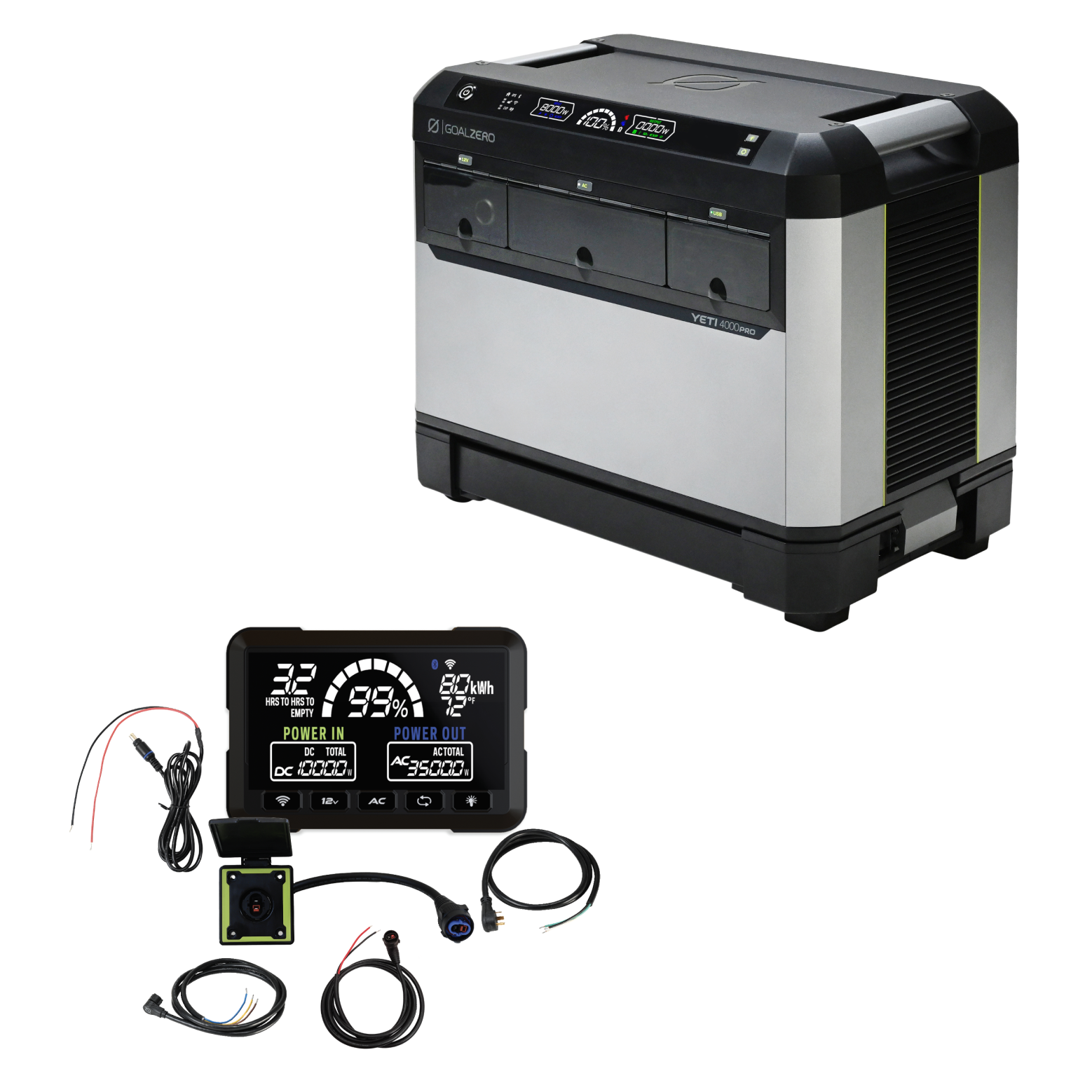 goal-zero-yeti-pro-4000-escape-towable-kit-camper-trailer-rv-power-system image 1