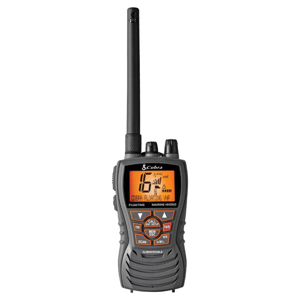 cobra-mr-hh350-flt-floating-6-watt-handheld-vhf-marine-radio-with-burp-and-noaa- image 2